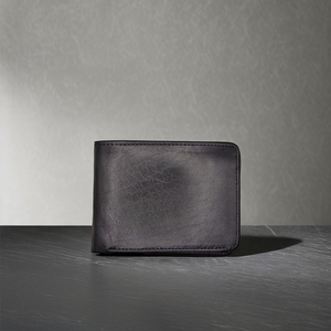 Carteras Cortas de Diseño Elegante para Hombre, de Cuero Genuino de Primera Calidad, con Protección RFID, Cierre Plegable Delgado, Venta al Por Mayor, OEM - Product Image 5