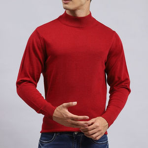 Camiseta Casual de Hombre al por Mayor, Cuello Alto, 100% Algodón, Ecológica, Transpirable, a la Moda, para Otoño e Invierno - Product Image 5