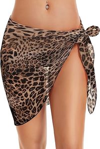 Swimsuit Coverups for Women Sarong Beach Bikini Wrap Sheer Short Skirt <b>Chiffon</b> <b>Scarf</b> for Swimwear 2026 - Product Image 1