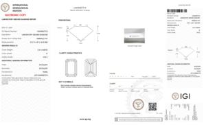 2.57กะรัตมรกตเพชรที่ปลูกได้รับการรับรอง CVD IGI ประกาย VVS2 9.27มม. ออกแบบมาสำหรับเข็มกลัดที่โดดเด่น - Product Image 2
