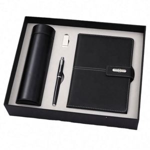 Wholesale Promotional Gifts Items <b>Note</b> <b>Book</b> Customizable Diary Business Thermos Cup Notebook Gift Set With Pen and Water Bottle - Product Image 1