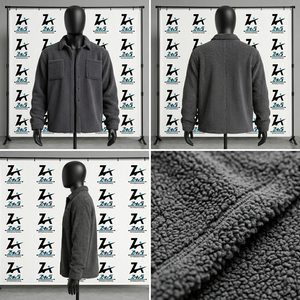 Chaqueta de Lana de Doble Cara para Hombre, Estilo Minimalista, Mezcla de Lana, Prenda Exterior Informal de Negocios, Cuello Acanalado - Product Image 4