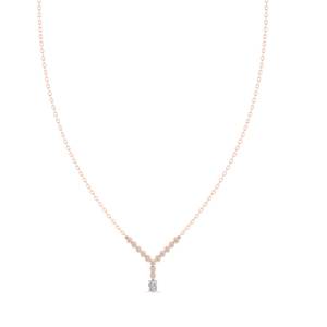 Collier REYES Exquis en or massif 14 carats avec moissanite certifiée GRA pour femme, idéal pour les mariages et les soirées, fabrication OEM ODM de bijoux. - Product Image 5