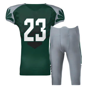 Uniformes de football américain sublimés sur mesure, design personnalisé, 100% polyester, vêtements d'entraînement, ensembles de maillots et shorts pour jeunes et hommes - Product Image 2
