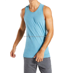Custom Casual <b>Vest</b> Plus Size Cotton Men <b>Slim</b> Tank Top Gym Fitness Muscle Workout Plain Gym Tank Tops for Men - Product Image 1