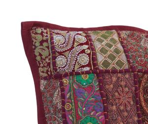 Surtido Sari Patchwork funda de cojín bordado Patchwork funda de almohada Sari funda de cojín - Product Image 5