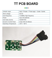 Cerradura Inteligente sin Llave para Hotel con Contraseña, Aplicación TTlock, Almacenamiento en la Nube, Cerradura Electrónica con Teclado y Código para Hotel, Apartamento, Hogar y Oficina