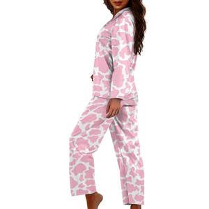 Conjuntos de pijamas de diseño moderno y color personalizado para damas, venta al por mayor, precio económico, pijamas para mujer. - Product Image 6
