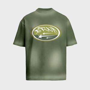 เสื้อยืดพิมพ์ลายสกรีนแบบกำหนดเอง ผ้าคอตตอน 100% หนานุ่ม ทนทานต่อแสงแดด ดีไซน์ใหม่ทันสมัยสำหรับผู้ชาย - Product Image 6