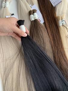 Prix usine Extensions de cheveux en vrac Cheveux vietnamiens Double Noyau 100 grammes Toutes les couleurs 10 pouces - Product Image 2