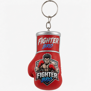 Breloque de sac Gant de boxe, design personnalisé, mini porte-clés, accessoire sportif, souvenir d'entraînement de gym, cadeau pour club de combat, pendentif arts martiaux - Product Image 1