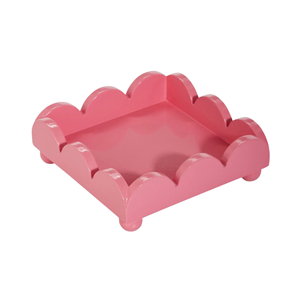 Bandeja de almacenamiento de servilletas de laca festoneada al por mayor, soporte de toallas de mano de laca para mesa, bandeja de toallas de papel de Vietnam - Product Image 1