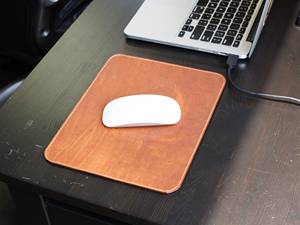 Genuine Leather Mouse Pad Ultra <b>Slim</b> <b>Desk</b> Mat Full Grain Cowhide Leather Case Mousepad for Sleek Laptop Setups LMP-0067 - Product Image 6