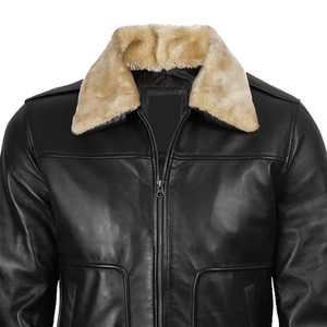Chaqueta de Cuero para Hombre de Alta Calidad, Chaqueta de Invierno Clásica, Abrigo de Cuero Duradero, Servicio OEM ODM, Proveedor Mayorista - Product Image 5