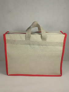 ORKID Heavy Duty Canvas <b>Tote</b> <b>Bag</b> <b>with</b> Shoulder Strap and Hand Length Handles Red Edge Binding Large Capacity Portable - Product Image 1