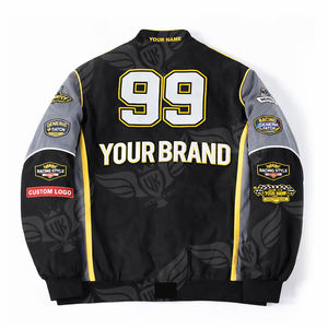 Chaqueta Universitaria de Carreras Personalizada OEM, Chaqueta Bomber con Parches Bordados, Estilo Deportivo con Botones a Presión - Product Image 2