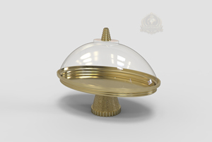 Soporte de Lujo para Tartas, Bandeja Dorada para Servir, Juego de Servicio Árabe, Decoración de Ramadán, Estilo Majlis de Abu Dhabi, Colección Eid, Postre de Boda - Product Image 3