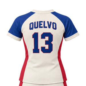 Maillot et short de football pour femmes, col en V, uniforme de sublimation personnalisé, kit d'équipe de football, bande latérale incurvée, taille élastique, respirant, professionnel - Product Image 4