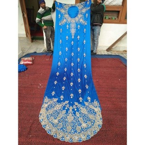 ผ้าดิรักโซมาลีปักลูกปัดจากโรงงานโดยตรง ผ้าโปร่งบางพร้อมงานฝีมือสวยงามสำหรับชุดเจ้าสาวอินเดียและเสื้อผ้าเด็กผู้หญิง - Product Image 3