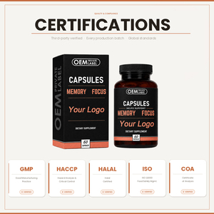 Cápsulas para el Apoyo de la Memoria y la Concentración con Empaque de Marca Privada OEM - Product Image 4