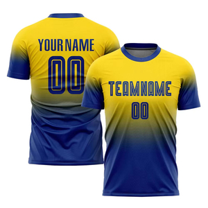 Maillot de football personnalisé entièrement sublimé, logo imprimé, t-shirt unisexe, uniforme de football respirant, séchage rapide, col en V, ajustable - Product Image 4