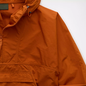 Chaqueta Anorak de Nailon con Camuflaje Personalizada para Hombre, Cuello Alto Informal de Invierno con Cierre de Cremallera de un Cuarto y Logotipo Frontal - Product Image 4