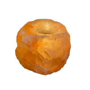Elegantes Portavelas de Sal del Himalaya Hechos a Mano, Artesanía Natural, Tacto Real, Tamaño Personalizado, Venta al por Mayor - Product Image 1