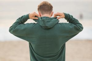 Sudaderas con capucha personalizadas para hombre estilo Hip Hop de manga larga con bordado y estampado de hojaldre sudaderas de cuello redondo de talla grande para invierno - Product Image 4