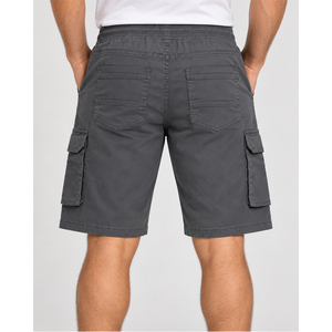 Shorts cargo pour hommes en sergé de coton premium, décontractés et utilitaires, six poches, pour le travail en extérieur, shorts de mode, fabricant en gros - Product Image 2