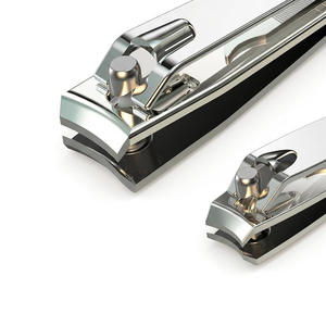 Coupe-ongles professionnels en acier inoxydable de qualité supérieure, design plat et portable, pour ongles épais et larges - Product Image 2