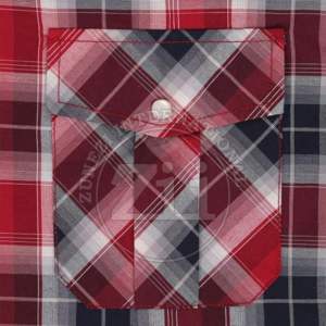 Camisas de Franela a Cuadros, Chaqueta Gruesa de Forro Polar, Chaqueta de Algodón con Forro Acolchado de Manga Corta, Chaqueta de Algodón con Forro Polar Rojo para Hombre - Product Image 3