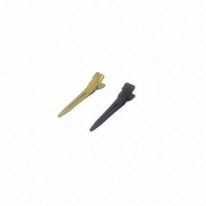 Pinces à cheveux en métal de haute qualité, couleur or et noir, accessoires professionnels pour extensions de cheveux, vente en gros OEM - Product Image 4