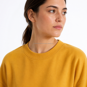 Ensemble survêtement décontracté pour femme, sweat-shirt à col rond oversize et pantalon de jogging, streetwear, logo personnalisé, fabricant en gros - Product Image 3