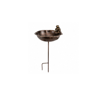 Metal Flower Shape <b>Garden</b> <b>Ornament</b> With <b>Bee</b> Detail For Outdoor Decor - Product Image 6