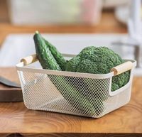 Paniers de rangement de cuisine en fer et osier, de luxe abordable, petits, moyens et grands – Multifonctionnels et écologiques
