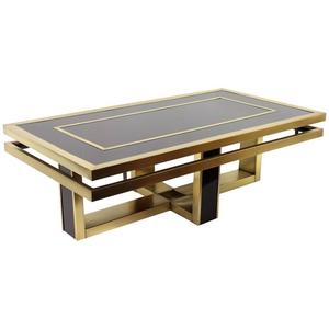 Meubles de salon de style moderne, table d'appoint en métal moderne avec pieds en métal argenté ronds - Product Image 2