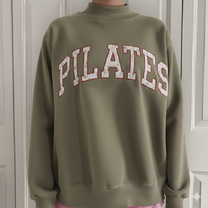 Sweat-shirt léger pour femme en molleton 100 % coton, col montant, coupe décontractée, séchage rapide, respirant et coupe-vent pour l'hiver - Product Image 1