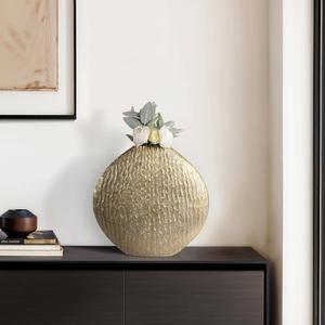 Vase décoratif moderne en métal fait main pour table, support de fleurs écologique résistant à la rouille pour la décoration intérieure et les événements - Product Image 2