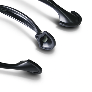 Tirador de arco moderno de aleación de zinc negro mate de calidad premium, herrajes minimalistas para gabinetes de cocina, cajones y mesitas de noche. - Product Image 3