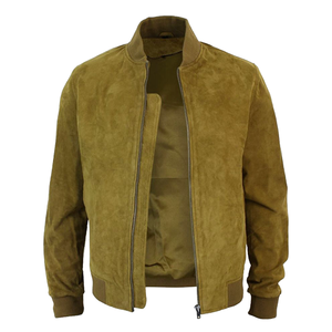 High Quality Premium Men's <b>Winter</b> <b>Leather</b> <b>Jacket</b> High Quality Thick <b>Jacket</b> with Embroidered Technics Crocheted Weaving - Product Image 3