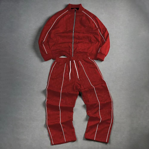 2026 Wholesale <b>Two</b> <b>Piece</b> Windbreaker <b>Set</b> <b>Mesh</b> Lining Zip up Printing Embroidery Logo Sportswear Tracksuits for Women and Men - Product Image 5