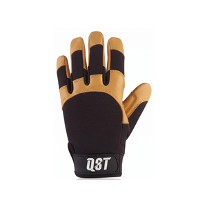 Guantes de Jardinería con Palma de Cuero, Guantes de Trabajo con Dorso Elástico de Punto, Logotipo Personalizado, OEM, ODM, Directo de Fábrica - Product Image 3