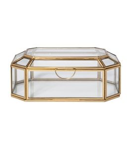 Modern Luxury Glass Jewelry Organizer <b>with</b> Strong Metal Frame for Rings Bracelets and Necklace Collection - Product Image 2