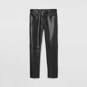 Pantalons en cuir personnalisés pour hommes, derniers modèles des fabricants, avec poches en cuir, style streetwear en coton - Product Image 1