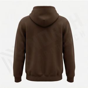 Sudadera con capucha de algodón extragrande teñida lisa con logo bordado personalizado para pedidos de promoción de marca, ajuste suave, color personalizado - Product Image 2