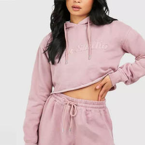 ชุดวอร์มออกกำลังกายแบบครอปสำหรับผู้หญิง ชุดวอร์มวิ่งแบบครอปน้ำหนักเบาสำหรับผู้หญิง - Product Image 4