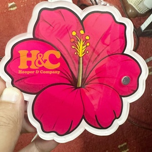 Nouveaux plateaux en verre acrylique pour cils, motifs fleur, papillon, carré, cœur, avec logo personnalisé, écologiques, supports pour extensions de cils, plateaux floraux - Product Image 6