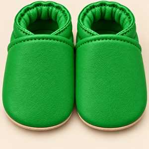 Chaussures décontractées roses pour bébés filles, style princesse, à enfiler, semelle souple antidérapante, dessus et doublure en cuir véritable, couleur unie toutes saisons - Product Image 3