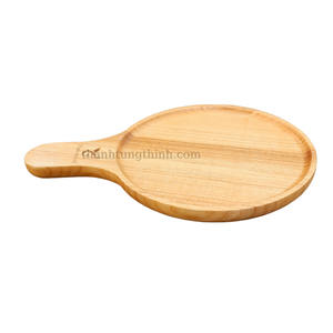 Plateau de service en bois avec poignée, finition mate, design minimaliste, 100% bois naturel, ustensile de cuisine - Product Image 1