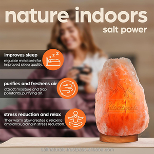 Lampe en sel de l'Himalaya douce et lumineuse, lampe en sel de l'Himalaya naturelle, lampe décorative en sel de l'Himalaya pour la pièce - Product Image 2